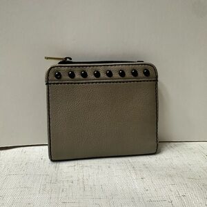 Elegant Studded Wallet in Taupe